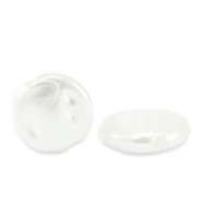 Imitationsperle coin 10x10mm White